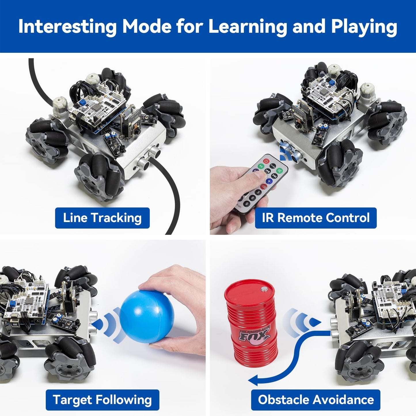 SunFounder Smart Robot Car Kit Compatible with Arduino UNO R3, FPV, ESP32 CAM, APP Romote Control, Educational Robotic Kit for Adults
