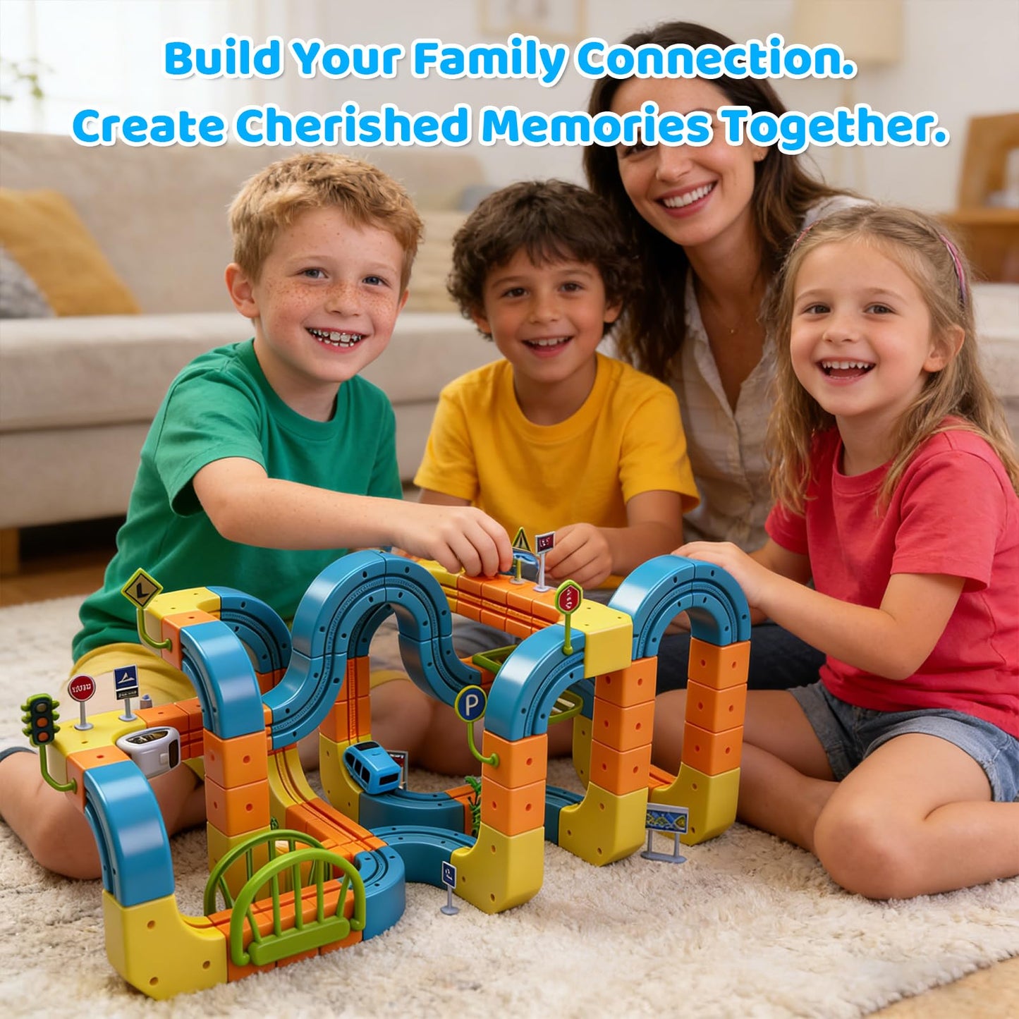 168 Pcs Cube Track Fusion Toy with 2 Trains,2026 New klick Rail Electric Train Set for Kids Ages 4-8 with Gravity-Defying 3D Infinity Track, Build Your Own Trackfusion Train System & Gravity Tracks