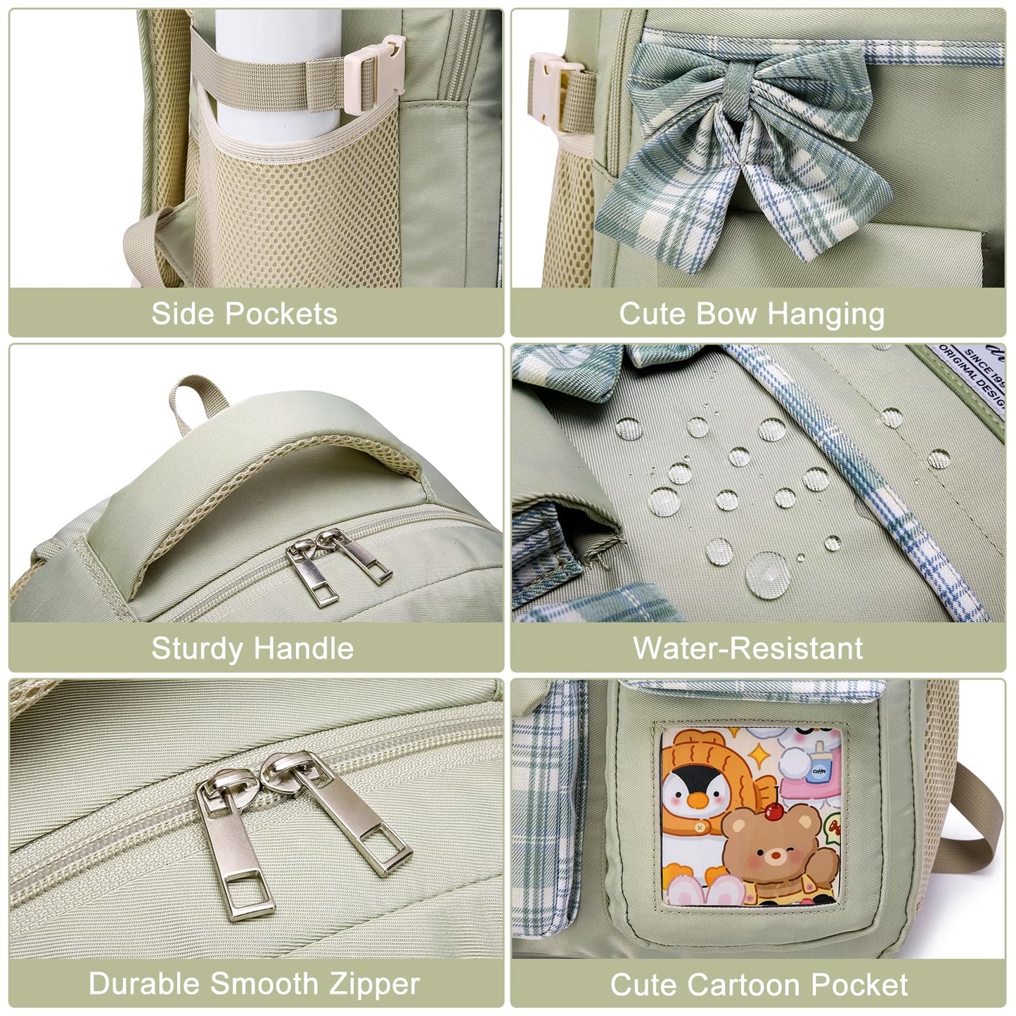 kadilong School Backpack for Girls,Kids Bookbag for Middle High School,Laptop Backpack Women Mochila para Niñas