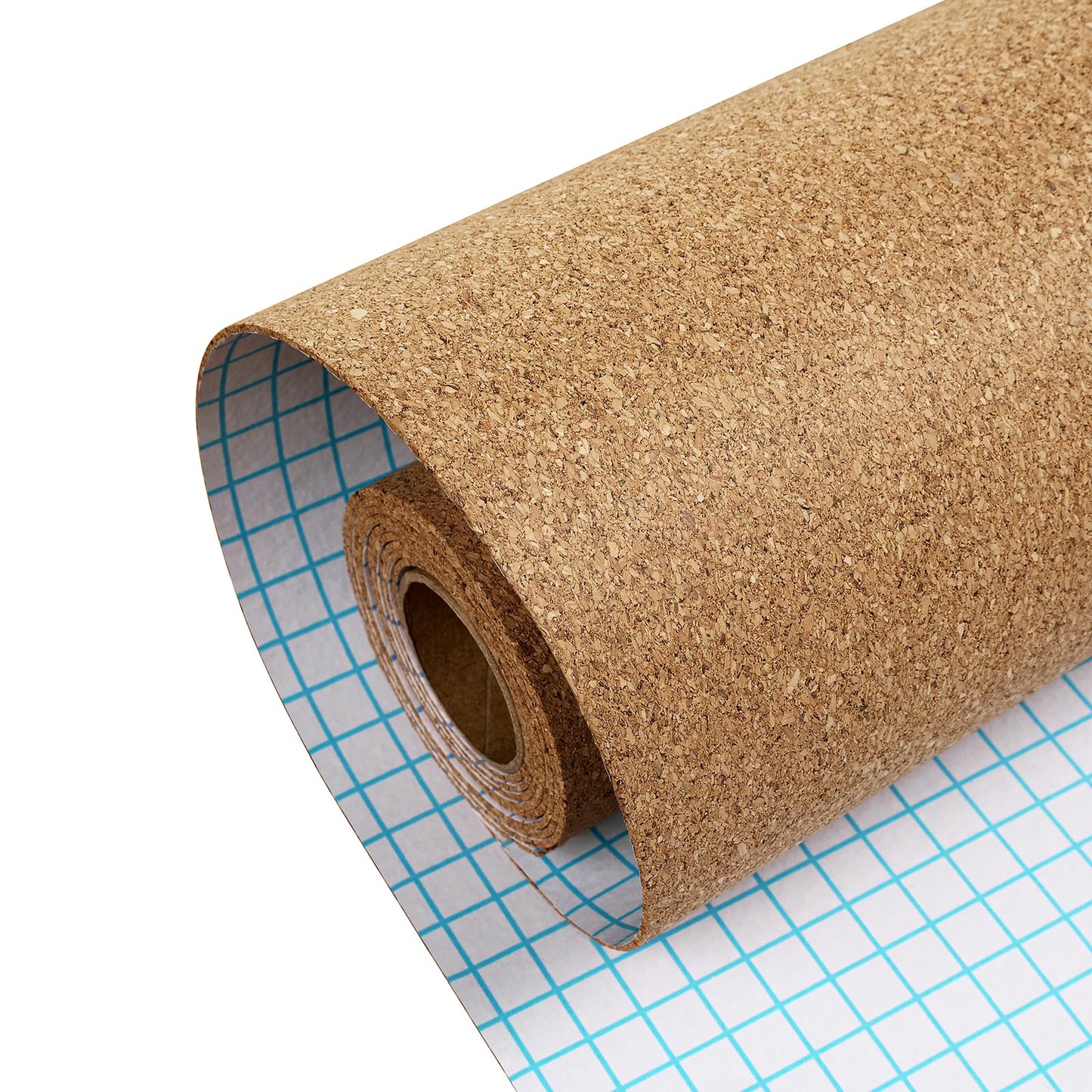 ReWallpaper Bulletin Board Corkboard Roll 17.3in x 3.9ft 3mm Thick Peel and Stick Corkboard for Wall Notes Photos Kids Art Classroom Home Office Memo Display Easy Grid Cut Daily Planner Center Zone