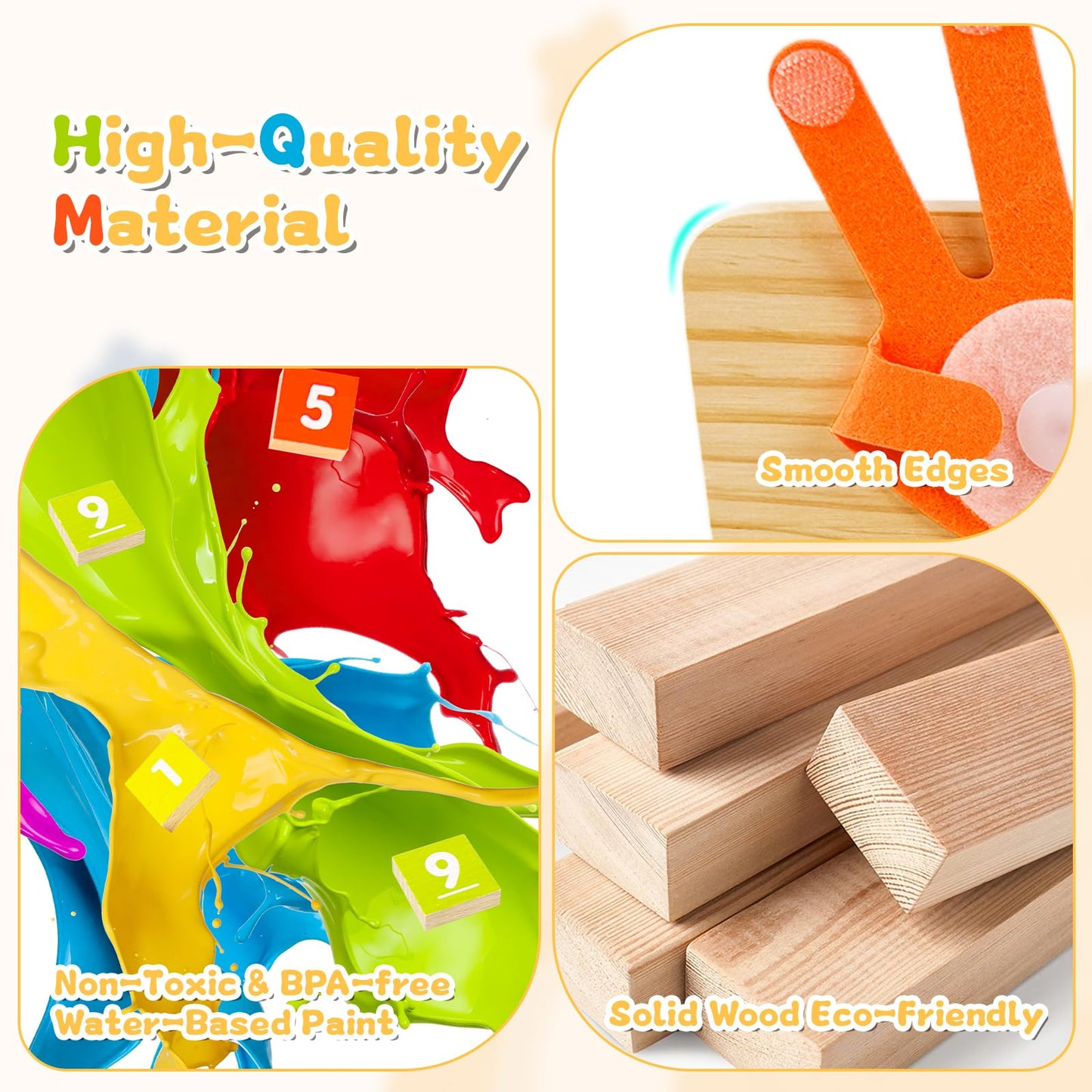 twivah Learning Toys 3-5, Educational Toys with Number Flash Card for 3+ Year Old, Montessori Number Math Manipulatives, Preschool Kindergarten School Supplies, Birthday Gifts for 3 4 5 6 yr Old Kids