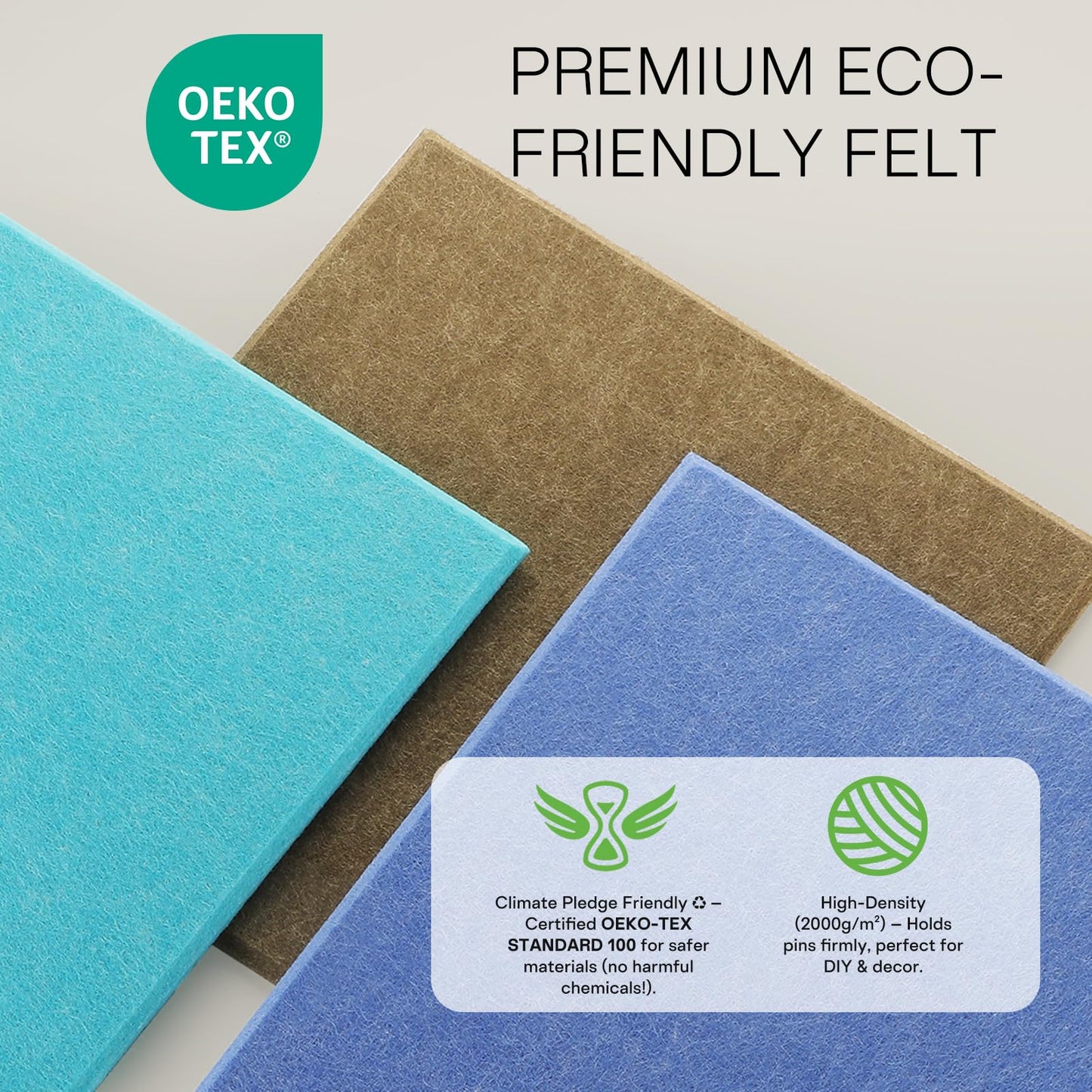 MaxGear Large Cork Board for Wall 36" x 24", Sky Blue Bulletin Board, 6 Pack Felt Wall Tiles with Pushpins, Cork Boards for Office Push Pin Board Tack Board Felt Board