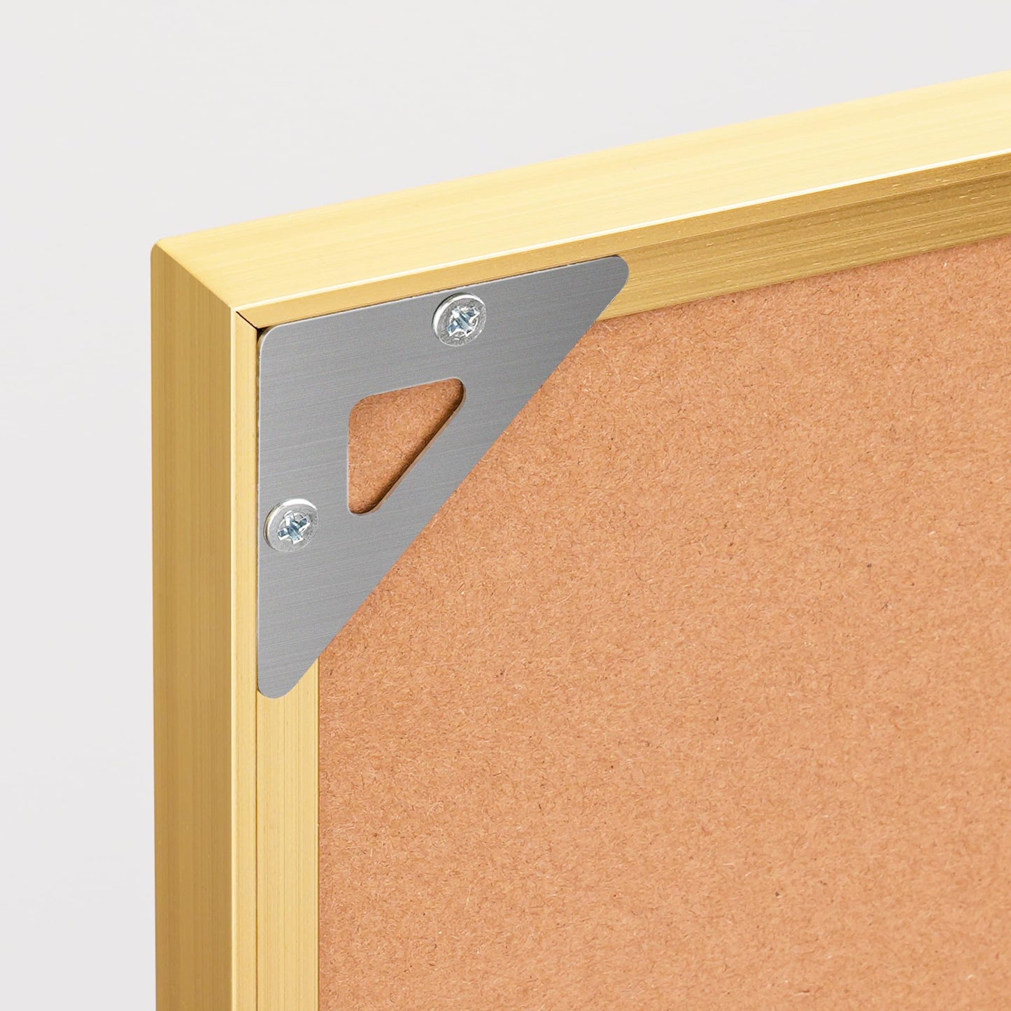 Lightomorrow Bulletin Board 30 x 20 inches, Black Pin Board, Golden Aluminum Framed Fabric Cork Board with 10 Push Pins