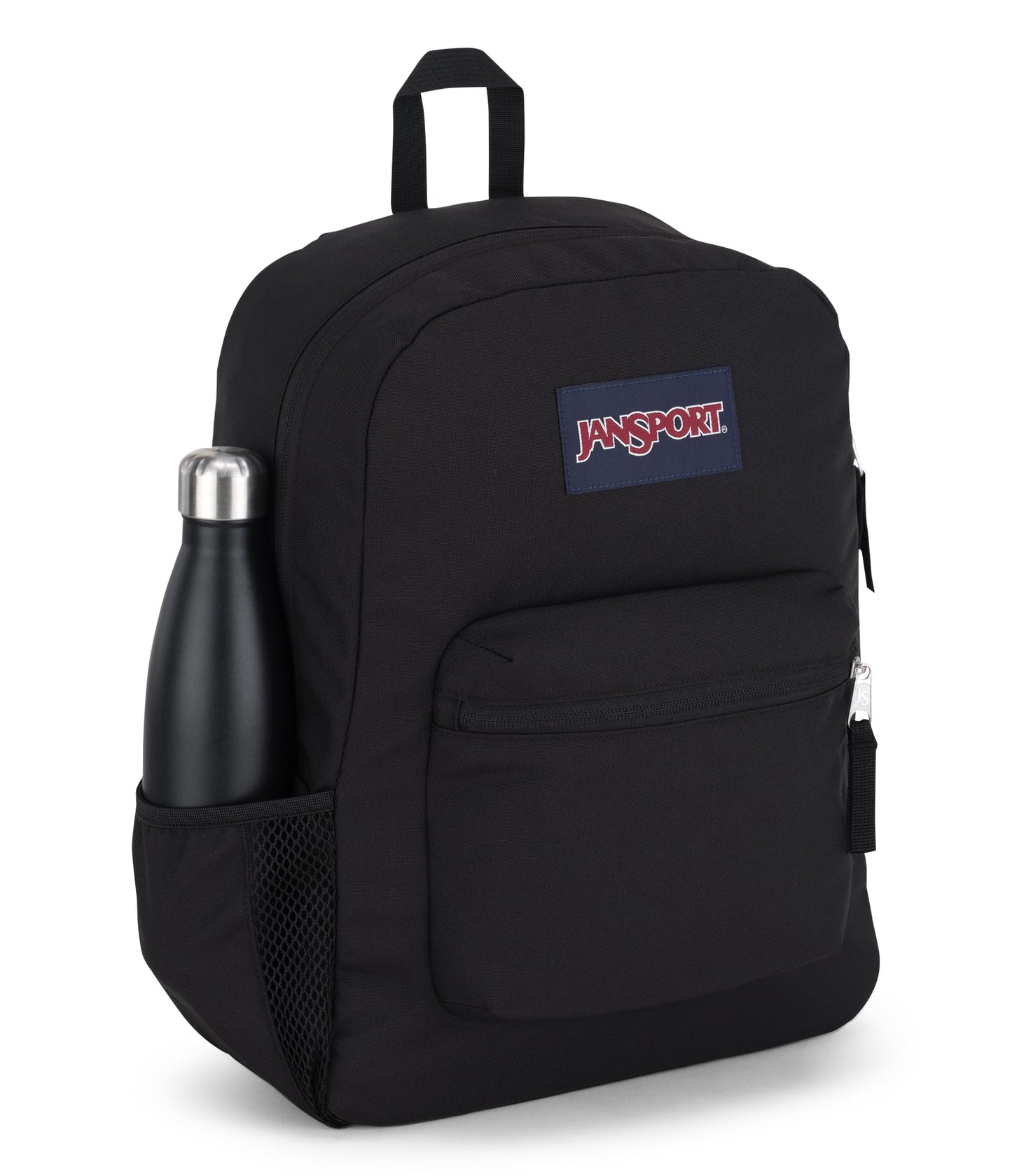 JanSport Cross Town Backpack 17" x 12.5" x 6" - Simple Bag for Everyone with 1 Main Compartment, Front Utility Pocket - Premium Class Accessories - Black
