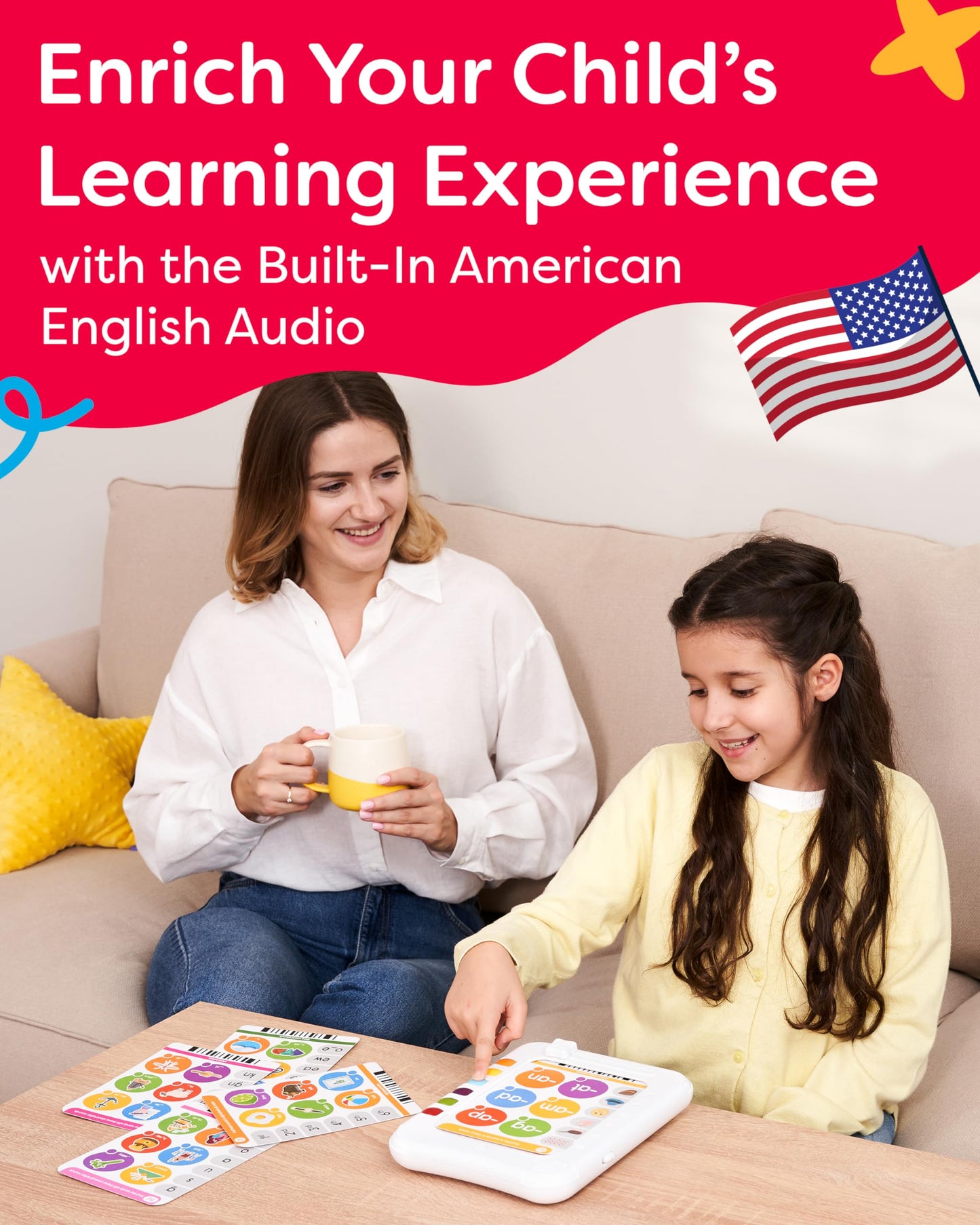 Phonics Machine Learning Pad - Electronic Reading Game for Kids Age 5-11 - Learn to Read with 720 Phonic and Letter Sound Questions