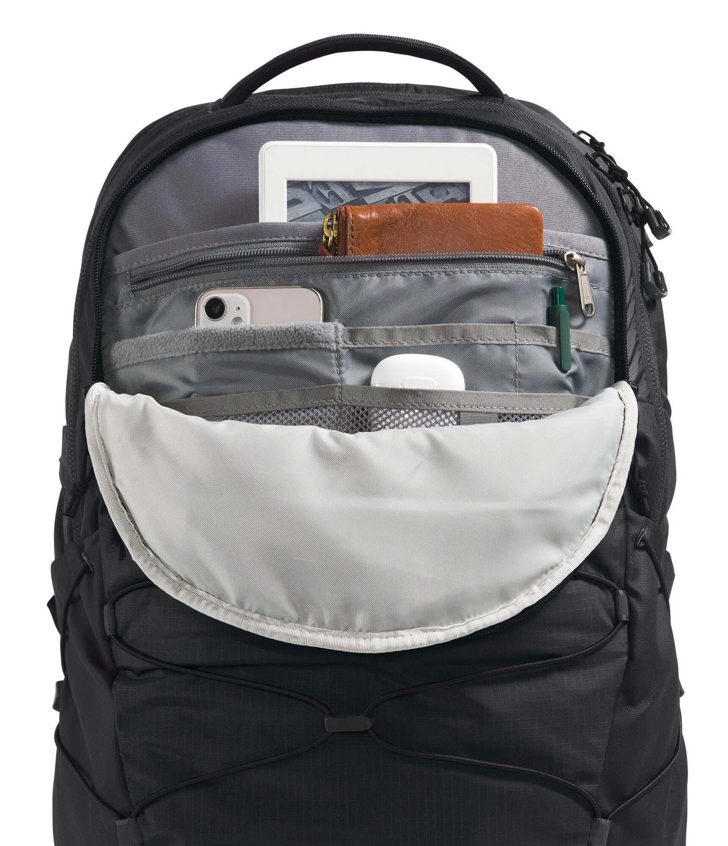 The North Face Borealis Commuter Laptop Backpack - Water Repellent, Laptop Sleeve, Large Main Compartment, TNF Black/TNF Black-NPF, One Size