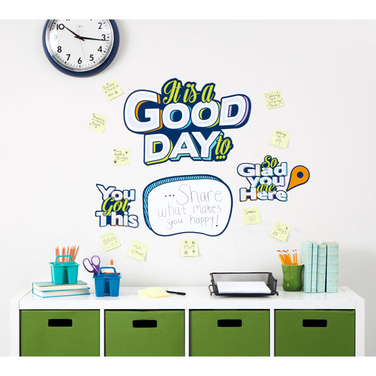 Eureka 661002 It is A Good Day to Interactive Mini Bulletin Board Set with Dry Erase Headliners, Multicolor, 5 Pieces