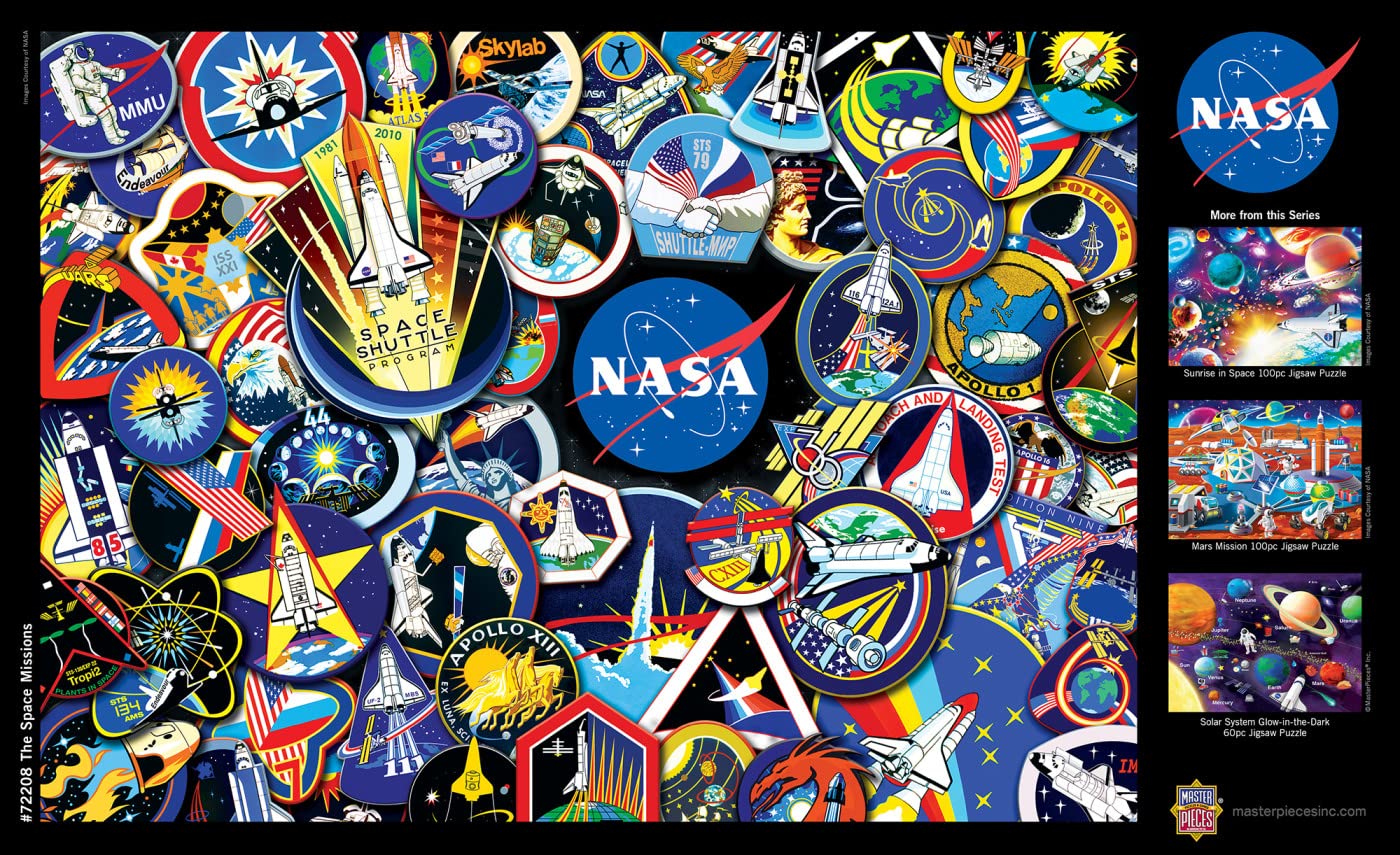 MasterPieces 1000 Piece Jigsaw Puzzle for Adults, Family, Or Youth - The NASA Missions - 19.25"x26.75"