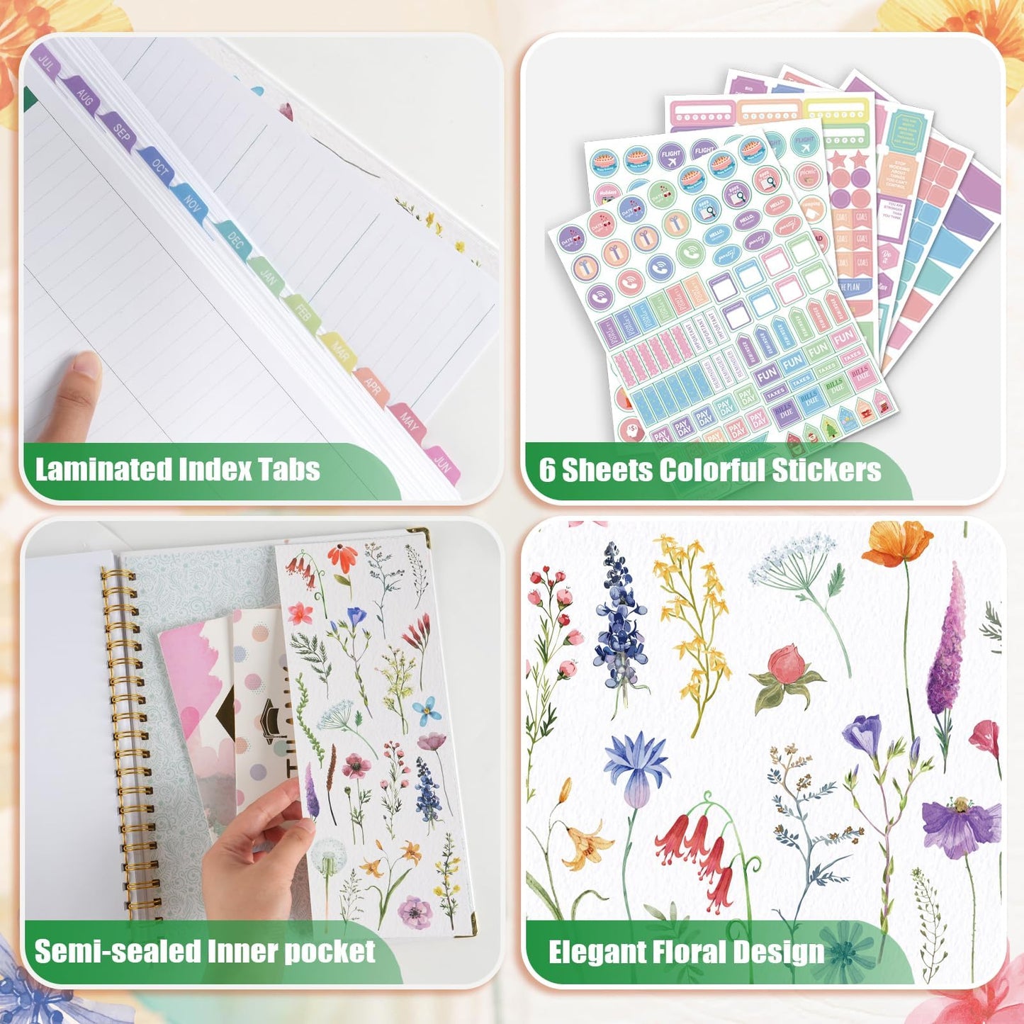 2026-2027 Teacher Planner - Lesson Plan Book for Teachers 26-27, 8.5"x11" Big Academic Planner from July 2026 to June 2027, Weekly & Monthly School Agendar Book with Tab,Stickers for Teachers Supplies