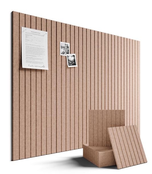 Large Felt Bulletin Board 48" x 36" Cork Board Alternative-12 Pack with 70 Safe Removable Adhesive Tabs, Felt Boards for Walls Bulletin Boards for Home Office Classroom Pin Board-Terracotta