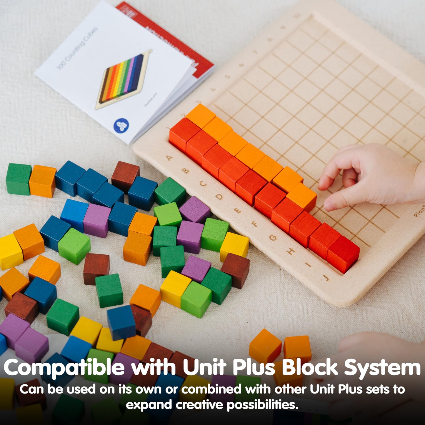 PlanToys® Wooden Math Blocks & Rods