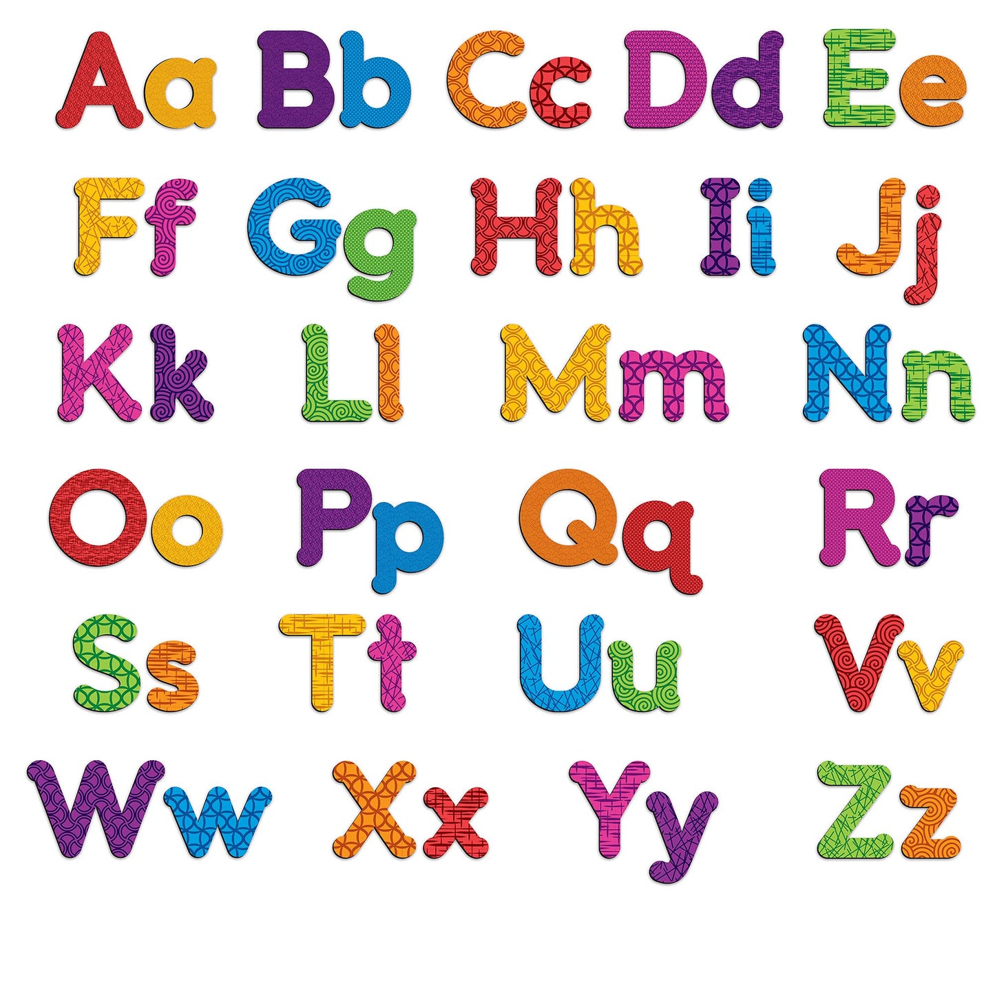 Learning Resources Colorful Magnetic Uppercase and Lowercase Letters, Whiteboard Accessories, 82 piece set, Ages 3+