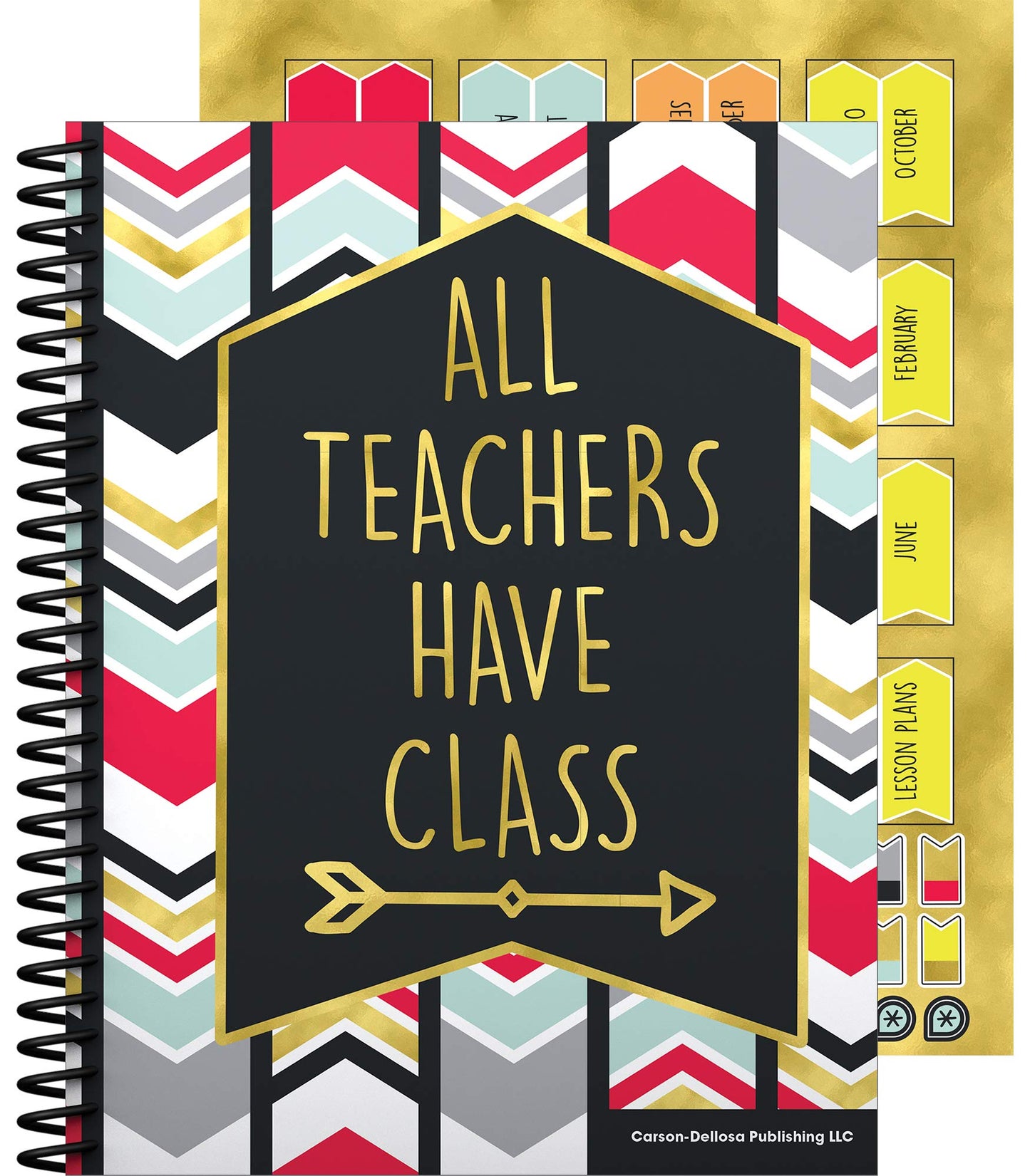 Carson Dellosa Aim High Teacher Planner 2026-2027, Undated 8" x 11" Lesson Plan Book With Stickers, Class Schedule and Weekly Calendar School Supplies, Classroom Must Haves and Homeschool Essentials