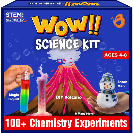 Butterfly EduFields 100+ Science Kits for Kids Age 5-7 | Birthday Gifts for 4 5 6 7 8 Year Old Boys & Girls | DIY Chemistry Experiments kit | Learning and Educational Projects