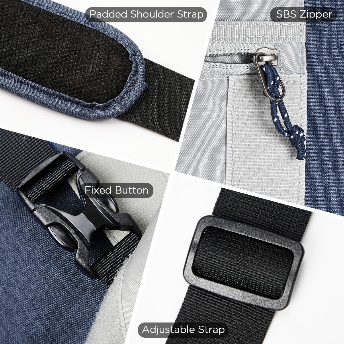 OIWAS Messenger Bag for Men, 15.6 Inch Laptop Crossbody Bags Women Casual Satchel Shoulder Bag College Travel Office Briefcase
