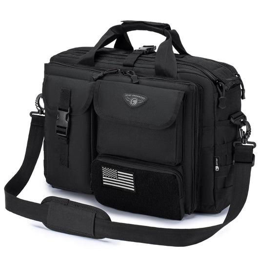 Stypos Tactical Messenger Bag, Tactical Briefcase for Man Military Laptop Bag 15.6/17.3 Inch Messenger Shoulder Bag