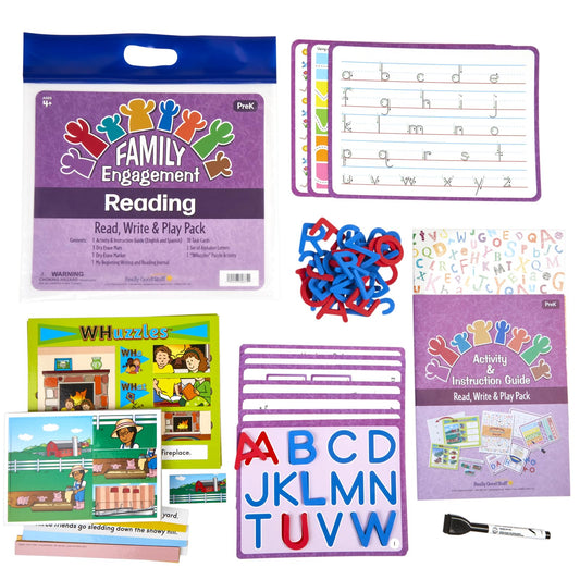 Really Good Stuff Family Engagement Reading - Read, Write and Play Pack - PreK
