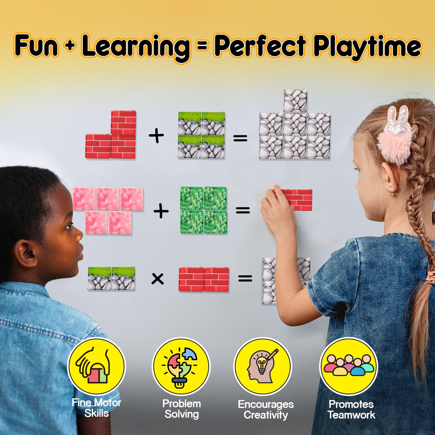 Magnetic Blocks, Magnetic Building Blocks for Kids, Building Blocks for Girls and Boys, Building Toys, Toddler Toys, Building Game Sensory Kids Ages 4 5 6 7 8 9, 100 Pcs