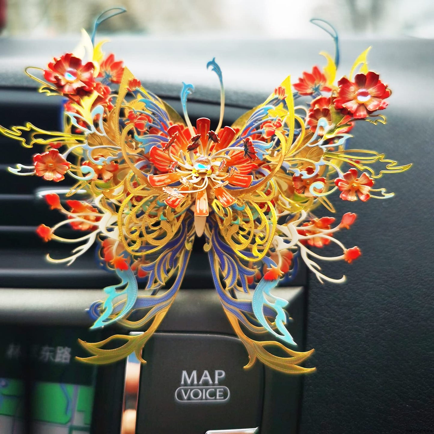 MU 3D Metal Puzzle for Adult Flower and Butterfly A-Spring Dawn, Metal Insect Animals Puzzles Pieces for Beginner Miniature Model Kits Building, Birthday Dad Xmas Gift Home Decor