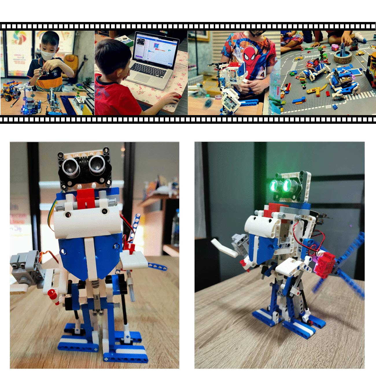 Yahboom Micro:bit Building Robot Kit 16 in 1 STEM Projects Standard with Sensor Module DIY (Standard Kit with microbit V2)