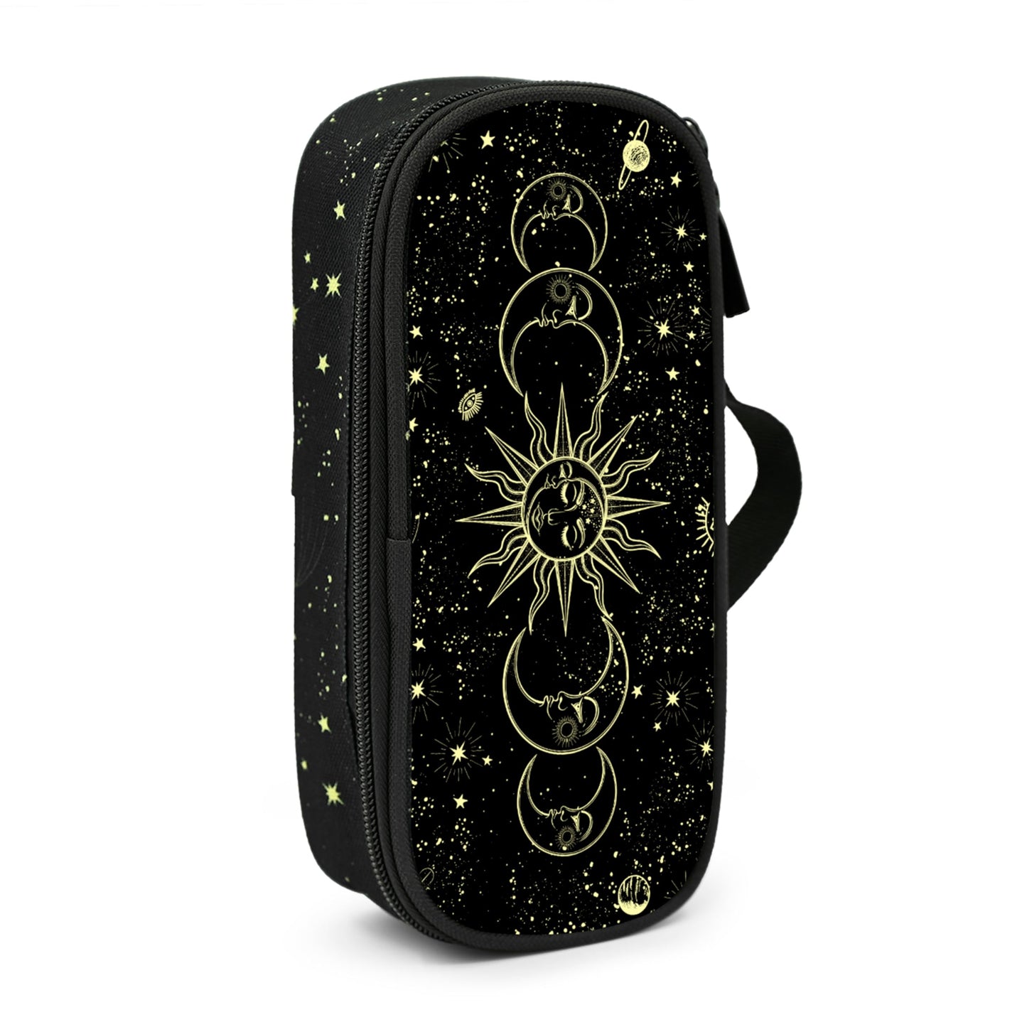 Droerfes Moon Sun Pencil Case Pencil Pouch Large Capacity Pen Bag School Office Organizer Stationery Storage Box For Girls Boys Teen Kids