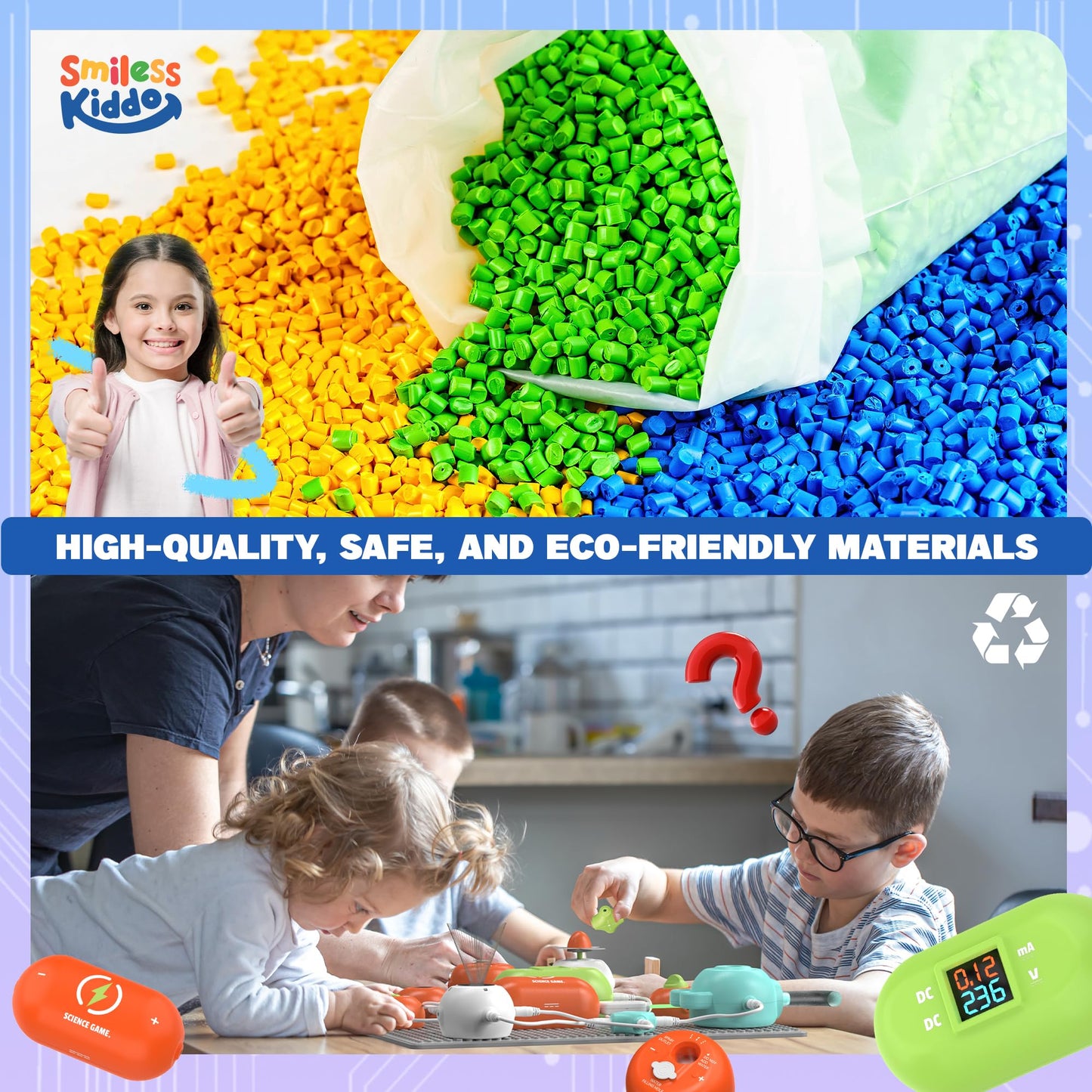 Science Kits for Kids - STEM Kits for Kids, Electronics Exploration Kit, Over 420 Projects, 35 Circuit Parts, STEM Educational Toy Gifts for Kid Boys Girls Ages 3 4 5 6 7 8 9 10 11 12