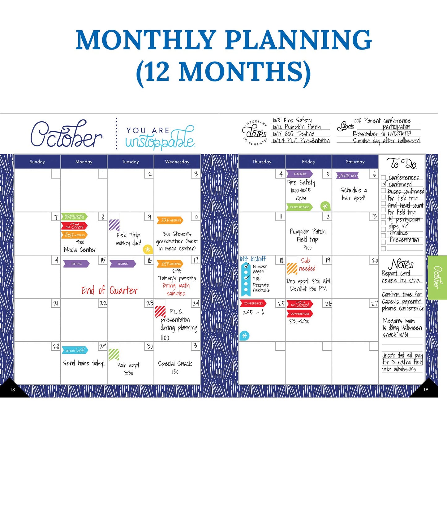 Carson Dellosa Sparkle and Shine Teacher Planner 2026-2027, Undated Holographic 8" x 11" Lesson Plan Book, Stickers, Class Schedule, Weekly Calendar School Supplies, Homeschool, Classroom Must Haves