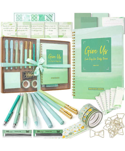Mr. Pen- Bible Journaling Kit for Women, Bible Highlighters and Pens No Bleed, Notes, Tabs, Washi Tape & Journal for Devotions, Prayer & Christian Gifts