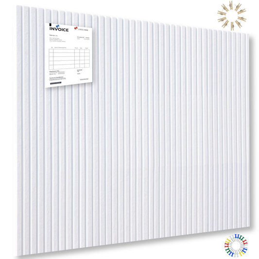 YOUDEFUL Large Cork Board Alternative-12 Pcs Self-Adhesive Felt Bulletin Board Tiles, Felt Pin Board Cork Board Tiles for Home Office Wall Decor, Tack Board 47"x35" (White