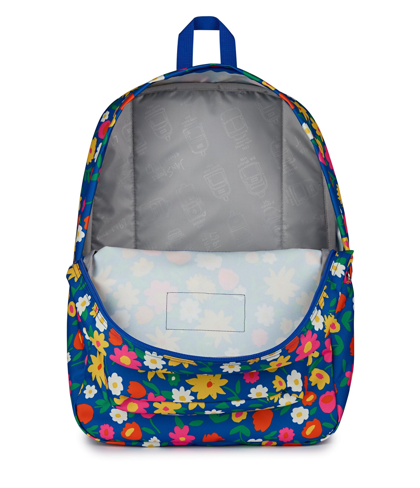 JanSport SuperBreak One Backpack - Durable, Lightweight Bag with 1 Main Compartment, Front Utility Pocket with Built-in Organizer, Premium Backpack, Flower Market