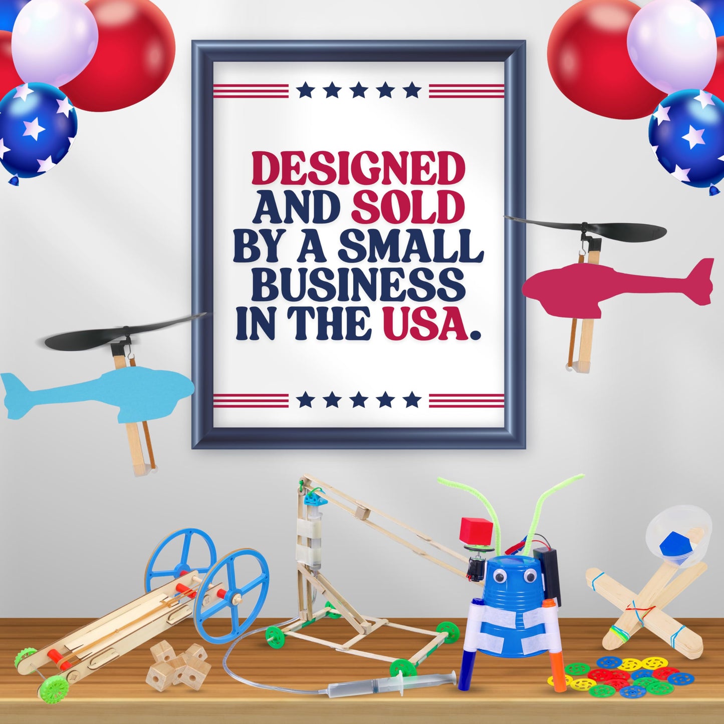 Scribble Bot Kit, 10-Pack – Build 10 Motorized Drawing Robots, Complete Simple Circuits STEM Project Kit for Classrooms, Ages 8+