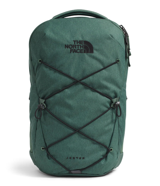 The North Face Jester Everyday Laptop Backpack - Commuter Daypack, Water Repellent, Laptop Sleeve, Duck Green Dark Heather/TNF Black, One Size