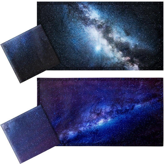 Tujoe 2 Pcs Fluorescent Light Covers for Ceiling Lights 4' x 2' Fluorescent Light Filters Classroom Magnetic Cubicle Covers for Ceiling Office, School, Home Teacher Essential(Galaxy)