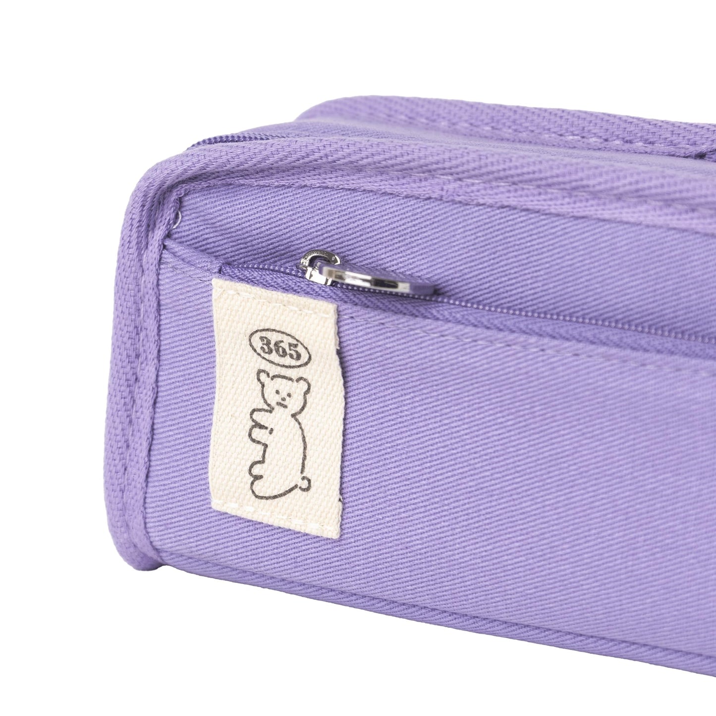 brunch brother Daily Purple Pencil Case, Large Capacity Pencil Pouch with Ample Storage, Simple Design for Students and Professionals