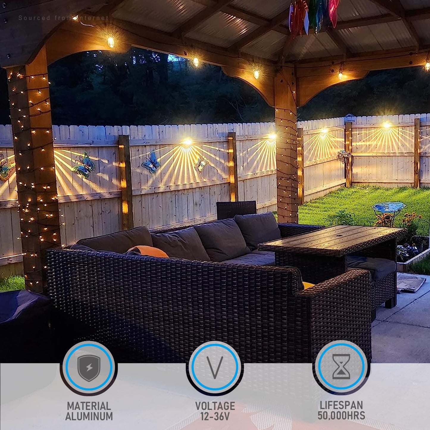 LEONLITE LED Low Voltage Deck Lights, 12V, Aluminum, IP65, Warm White, Oil Rubbed Bronze, Model 85831, Pack of 6