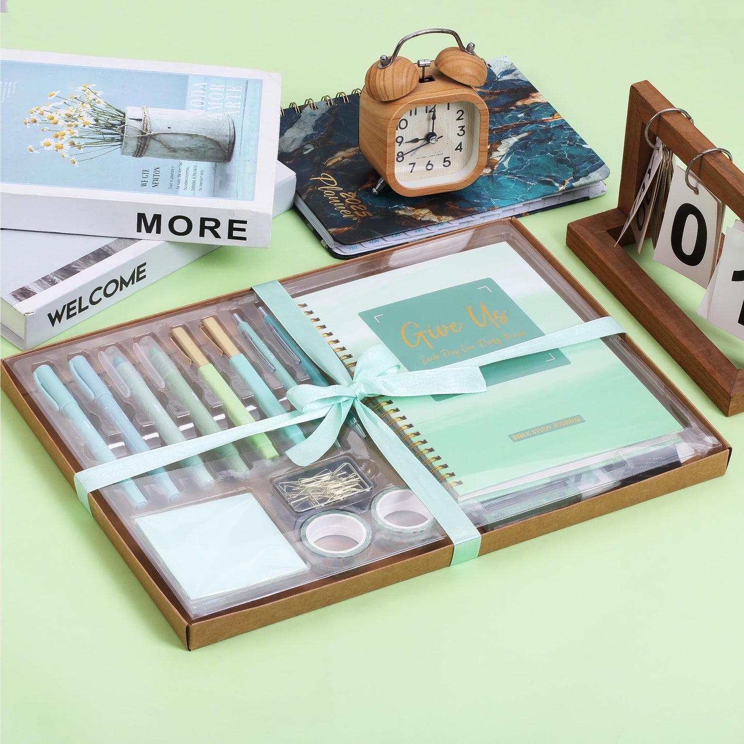 Mr. Pen- Bible Journaling Kit for Women, Bible Highlighters and Pens No Bleed, Notes, Tabs, Washi Tape & Journal for Devotions, Prayer & Christian Gifts
