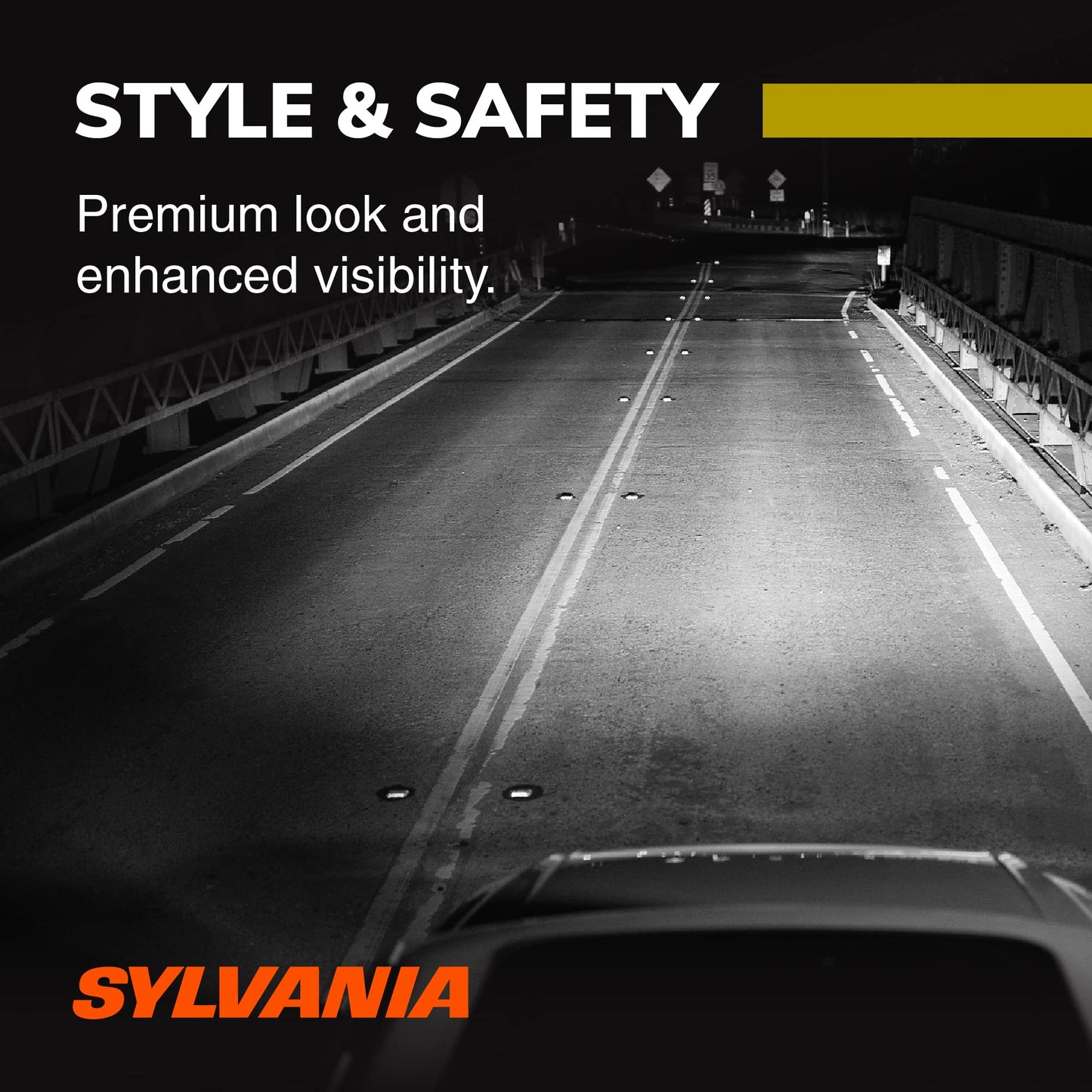 SYLVANIA 9006 SilverStar zXe GOLD Halogen Headlight Bulbs - Bright White Light Output, Best HID Alternative (2 Bulbs)