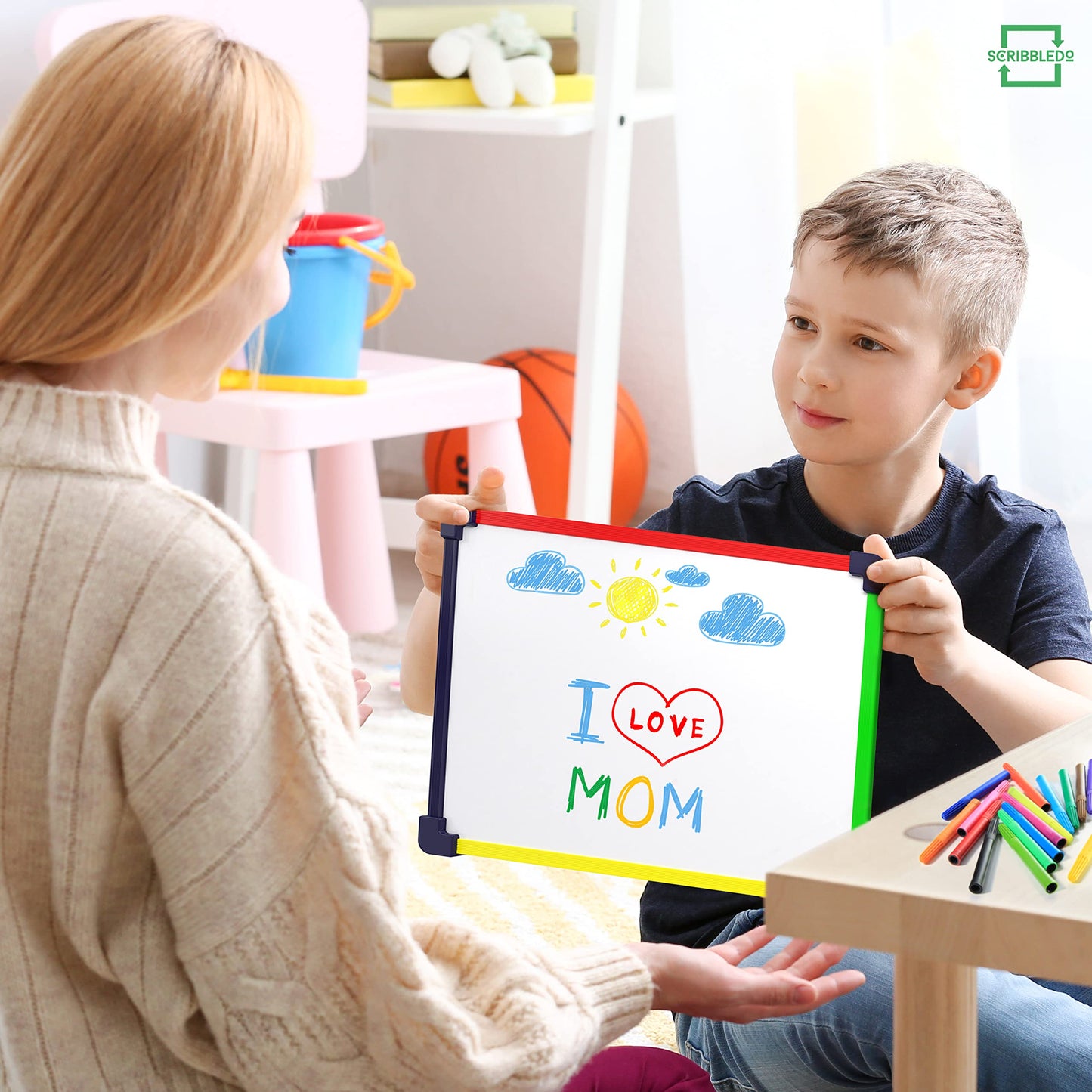 5 Pack Small White Board Dry Erase Board for Kids Portable 9"x12" Drawing Magnetic Mini Whiteboard White Board for Students Teachers School Supplies Lapboard Small Dry Erase Board for Kids & Erasers