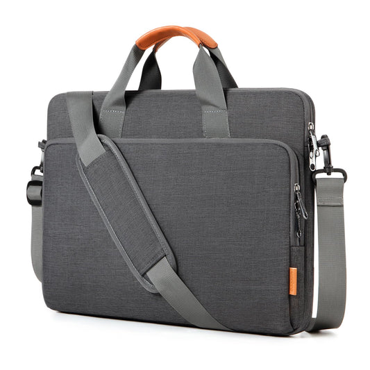 bagasin 17 17.3 18 inch Laptop Computer PC Shoulder Bag Carrying Case, Water-Repellent Fabric Briefcase, Lightweight Toploader, Business Casual or School