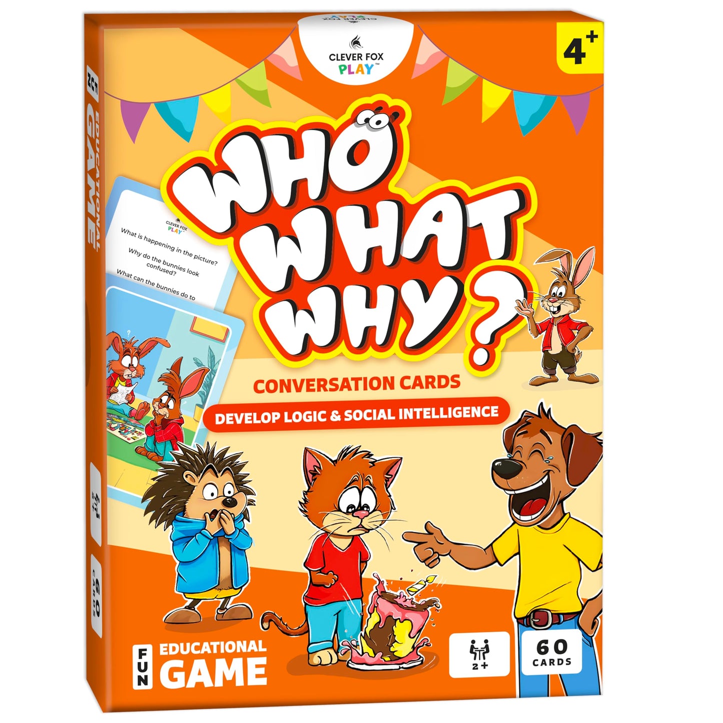 Who What Why Conversation Cards for Kids – Learning Game for Social Skills, Emotional Intelligence & Critical Thinking – Speech Therapy Resources, Sequencing Game & Articulation Materials, Ages 4+