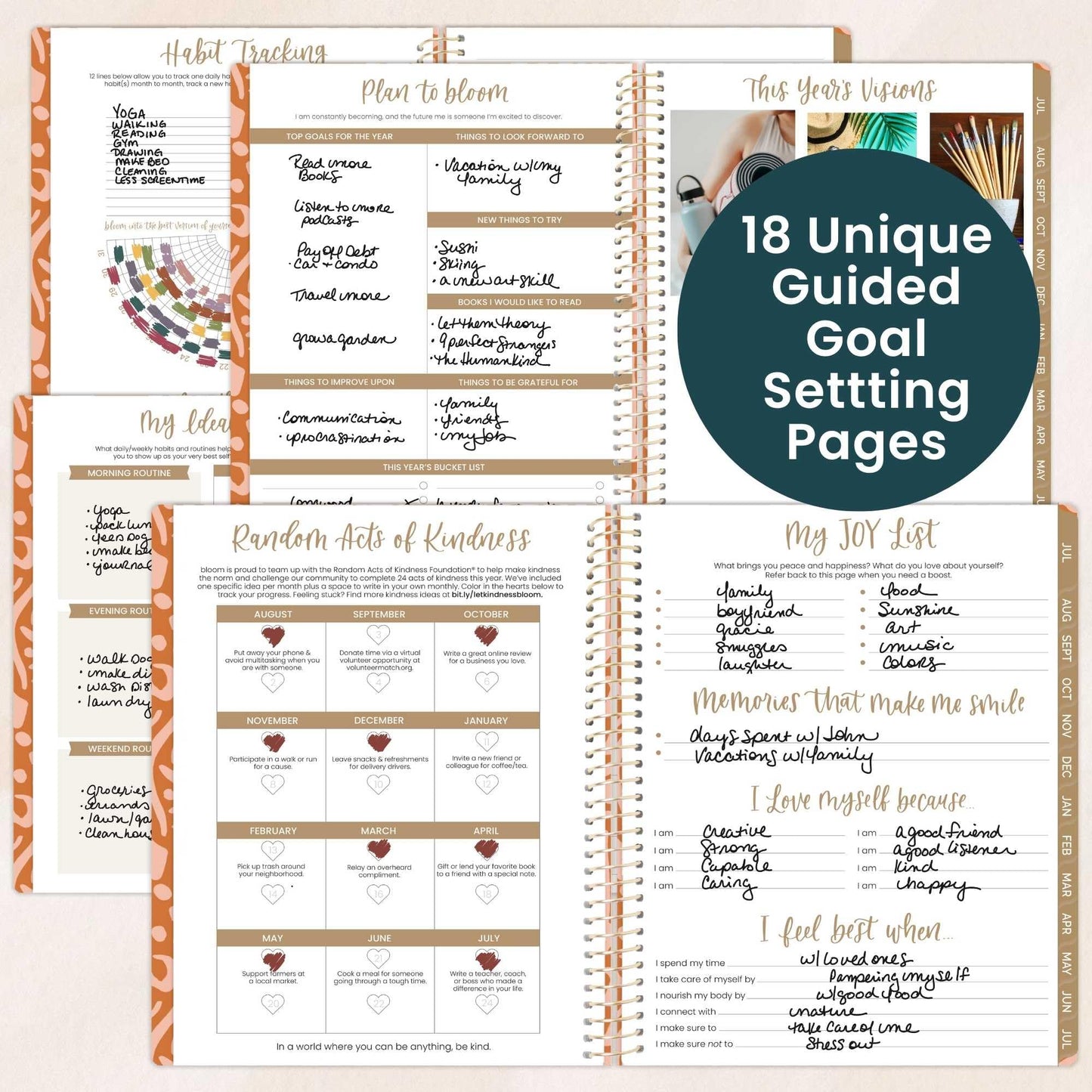 bloom daily planners 2026-2027 (8.5" x 11") Academic Year Day Planner (July 2026 - July 2027) - 13 Months Weekly & Monthly Agenda Organizer with Stickers & Tabs - Moments of Grace