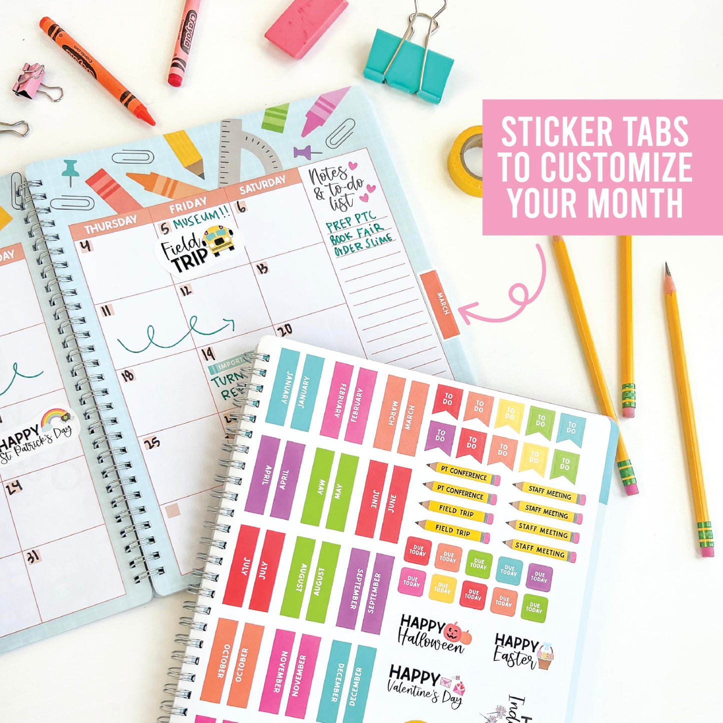 Hadley Designs Teacher Planner 2025-2026 – Lesson Planner Book for Teachers Must Haves, Undated Teacher Planners, Lesson Plan Notebook, Homeschooling Planners, Teachers Appreciation Gifts