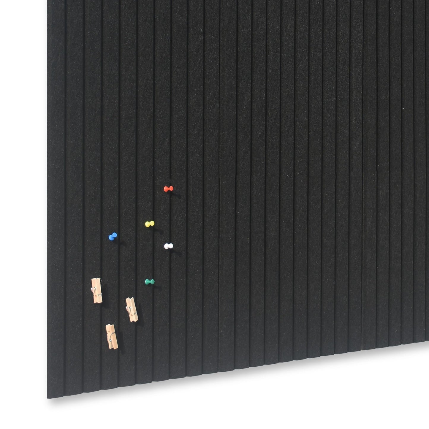 YOUDEFUL Large Cork Board Alternative-12 Pcs Self-Adhesive Felt Bulletin Board Tiles, Felt Pin Board Cork Board Tiles for Home Office Wall Decor, Tack Board 47"x35" (Black