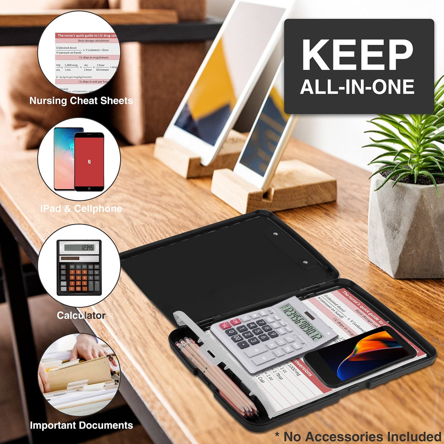 Sooez Clipboards with Storage, High Capacity Clip Boards 8.5x11 with Storage, Heavy Duty Nursing Clipboard Folder, Plastic Clipboard with Pen Holder for Women Teachers Work, School & Office Supplies