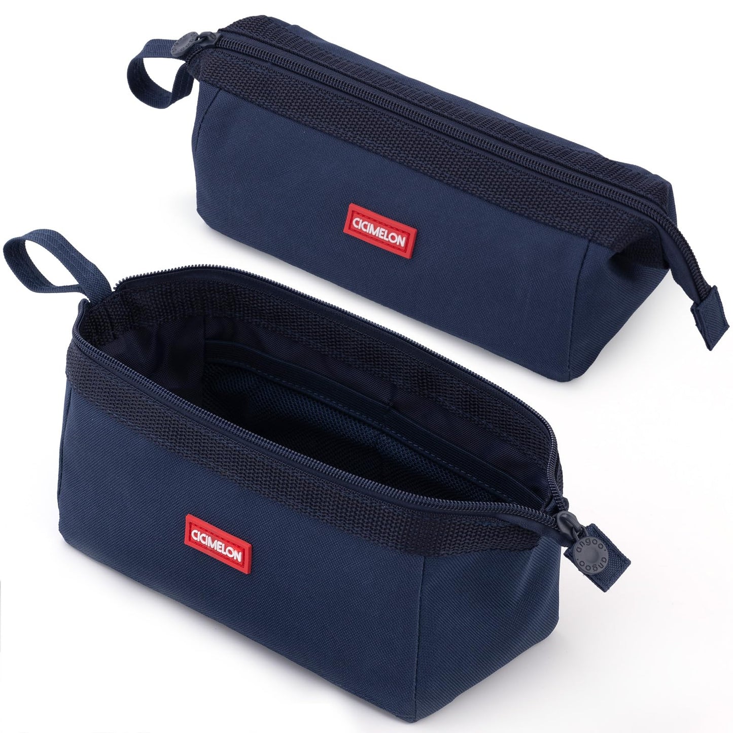 CICIMELON Pencil Case Large Capacity Pencil Pouch Pen Bag for School Teen Girl Boy Men Women (Navy)