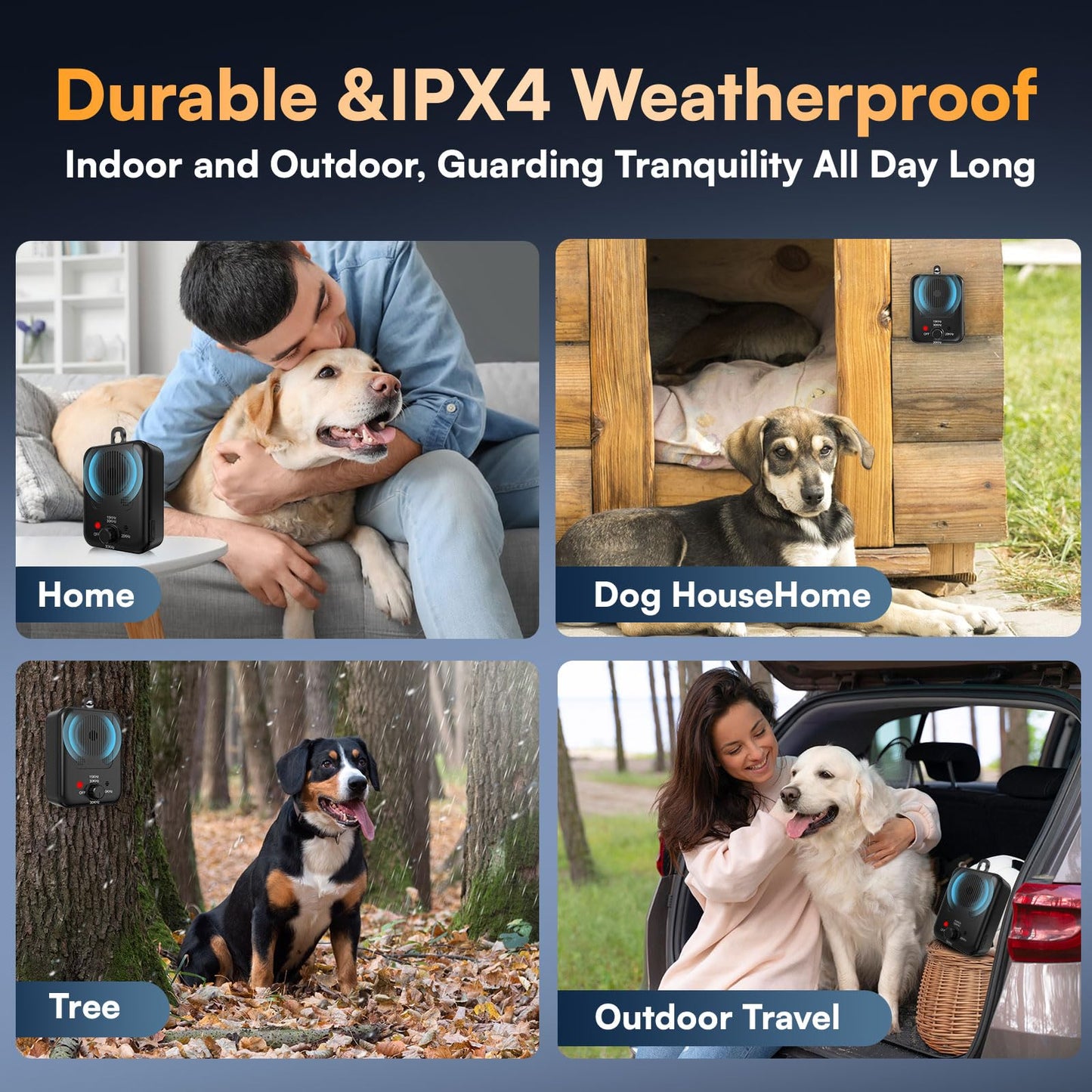 coprisin Anti Barking Devices, Auto Barking Control Devices with 3 Modes, Rechargeable Ultrasonic Dog Barking Deterrent Devices Bark Box, Effective Stop Barking Dog Devices for Indoor & Outdoor Use 9