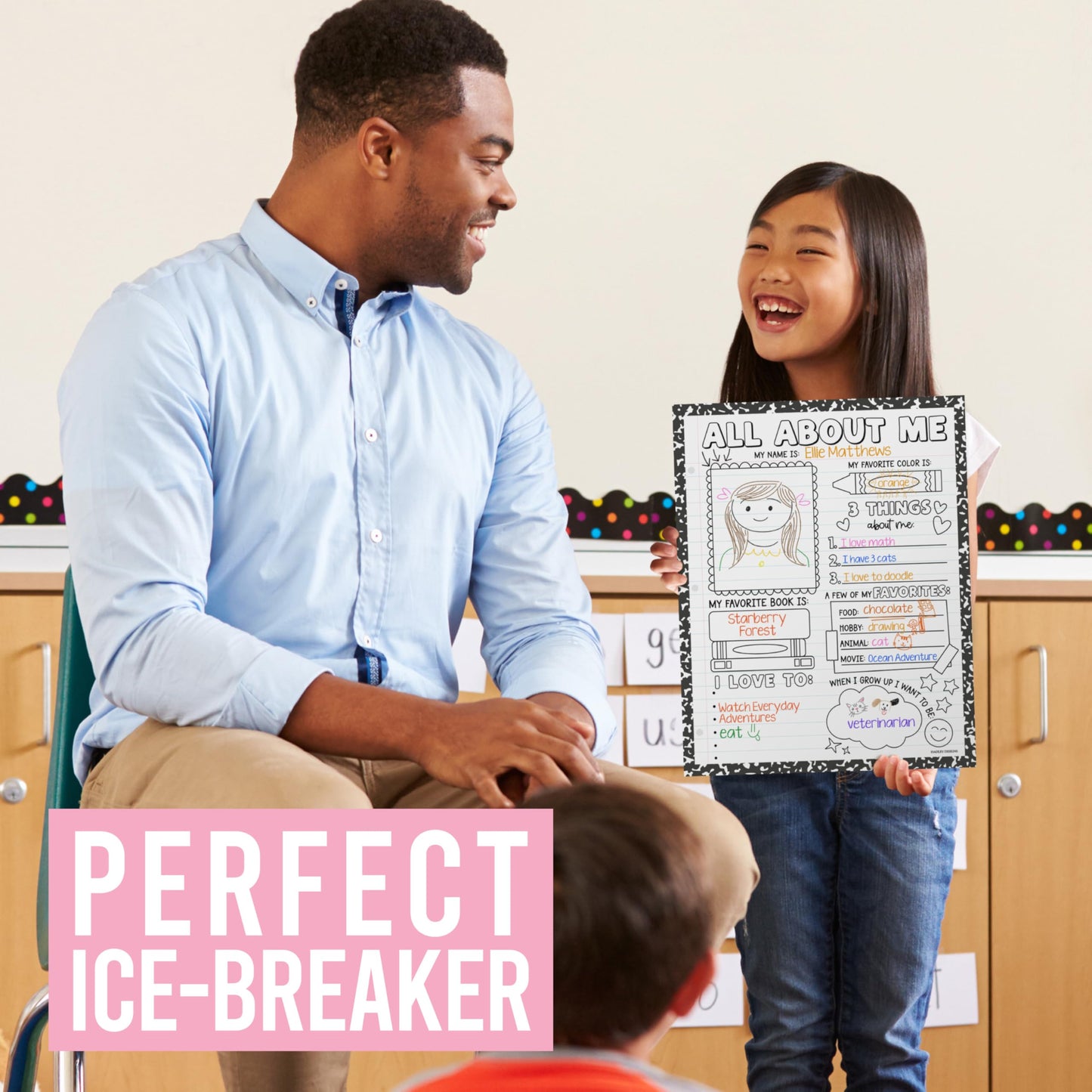 All About Me Posters for Classroom Must Haves - 20 Star Student Poster, 100 Days of School Items, Star of The Week Poster Elementary Classroom Decor, End of School Year Teacher Supplies
