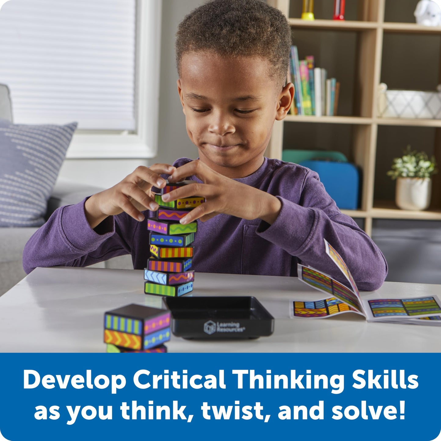 Learning Resources Brainometry Cubed - 3D Brain Teaser Puzzles, Fidget Puzzle Game for Kids, Educational Games, Problem Solving Toys, Fidget Cube, Easy Puzzles for Kids,STEM Kits, Montessori