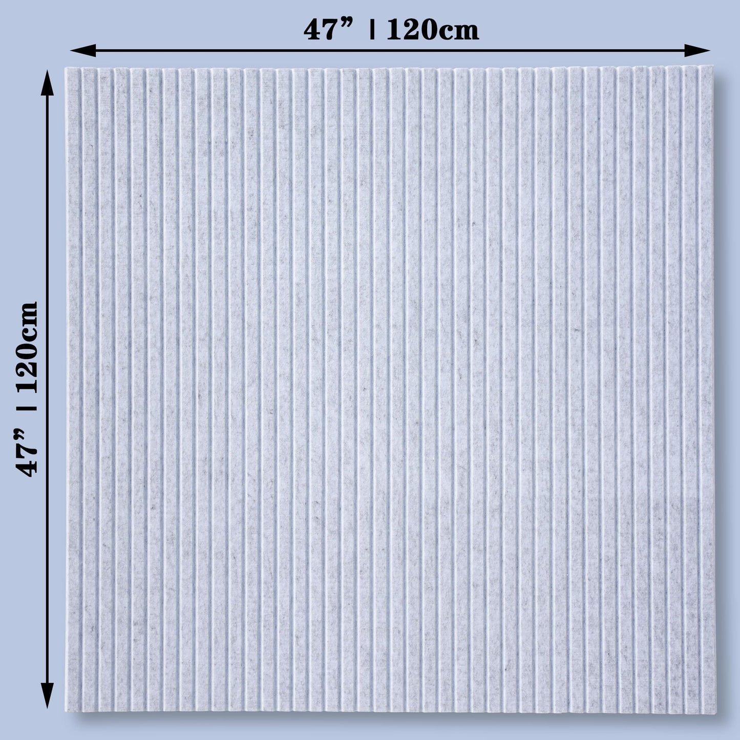 YOUDEFUL Large Cork Board Alternative-12 Pcs Self-Adhesive Felt Bulletin Board Tiles, Felt Pin Board Cork Board Tiles for Home Office Wall Decor, Tack Board 47"x35" (Light Grey