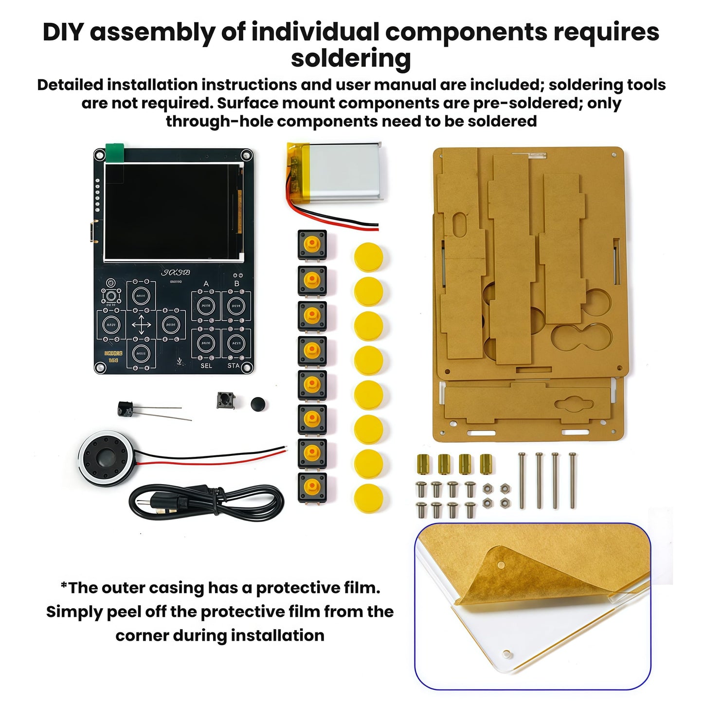 DIY Soldering Project AI Chatbot Game Console Kit Electronic Soldering Kit with Classic Game Weather Clock Music Spectrum